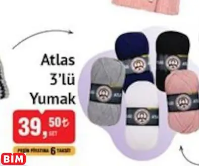 ÖREN BAYAN ATLAS 3’LÜ YUMAK